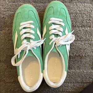 Maison Margiela Green Suede Sneakers